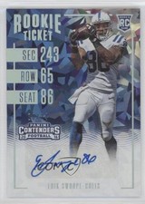 2016 Panini Contenders Rookie Cracked Ice Ticket /24 Erik Swoope #272 Auto n0c