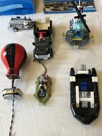 LEGO City 60130 Prison Island Set Boats Cop Hot Air Balloon 60148 Car Incomplete