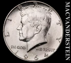 1964-D Kennedy Half Dollar- Silver Choice Gem Brilliant Unc- Luster #L6964