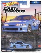 HOT WHEELS CUSTOM ACURA INTEGRA SEDÁN GSR FAST & FURIOUS PREMIUM