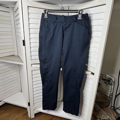 Aramark Flex Fit Women's Work Uniform Pants Navy Blue UPF 50+ Size 28 x 28 EUC