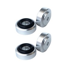 4pcs 20x8mm Speaker Box Silver Alloy Isolation Feet HIFI Amp Stand Base Pads