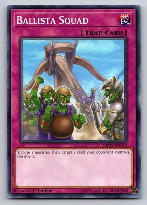 Ballista Squad MP19-EN132 2019 Gold Sarcophagus Tin Mega Pack Yu-Gi-Oh NM