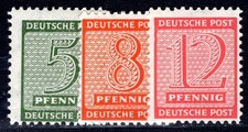 SBZ 1945 116BX, 118-119BX ** POSTFRISCH TADELLOS gepr&uuml;ft STR&Ouml;H BPP 130&euro;(I3274