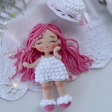 Pera Doll Crochet, Handmade Crochet Amigurumi Doll Gift, Amigurumi Doll