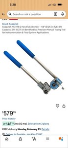 Swagelok MS-HTB-6T Hand Pipe Tube Bender
