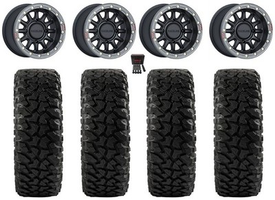Raceline Alpha Bdlk 15'' Wheels BK 30'' Ridge Ripr Tires Pioneer 1000 / Talon
