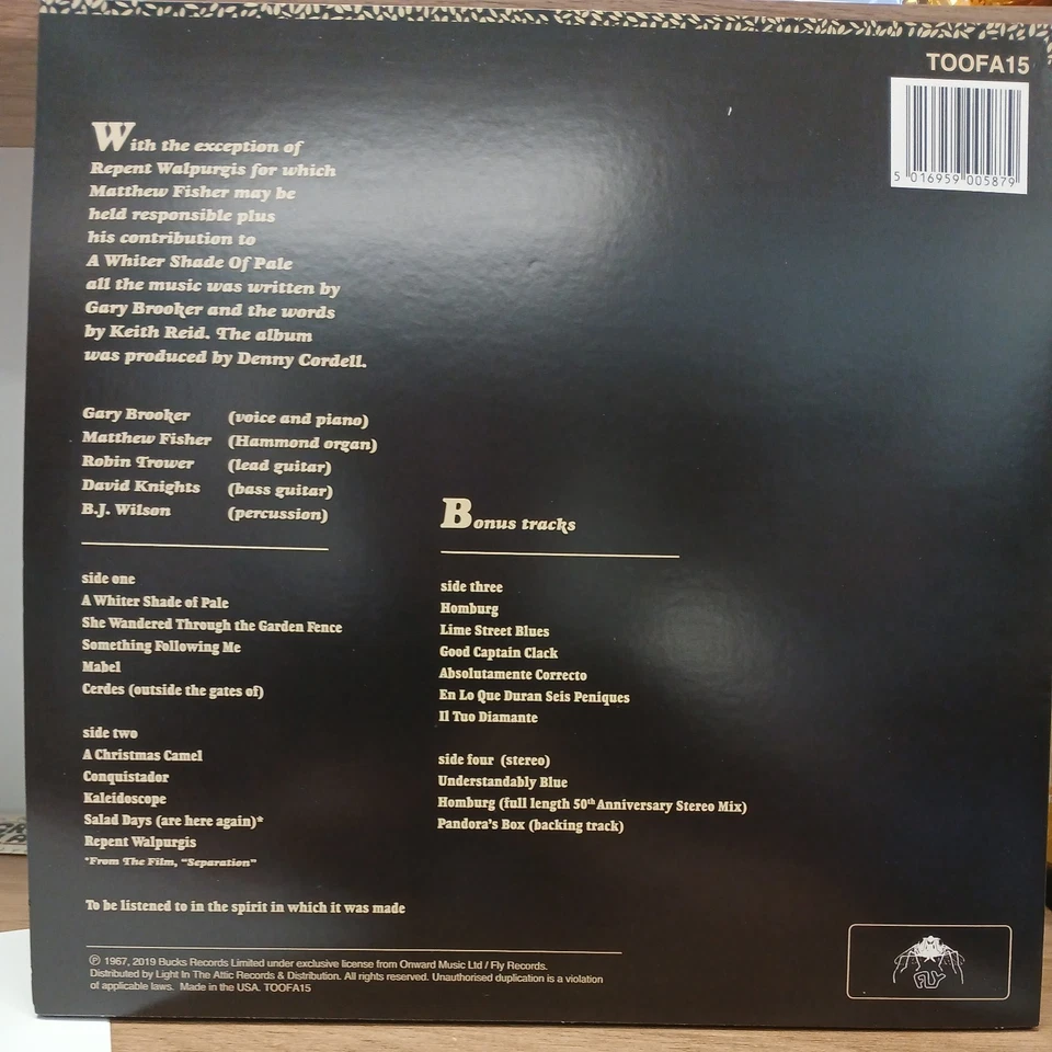 Procol Harum Limited Edition RSD 2019 RARE MONO COLORED VINYL RECORD 2LP Set Foto 4 de 4