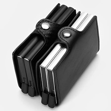 Carbon Fibre RFID Blocking Card Holder Wallet Pop Up 12 Card Case Anti Theft UK