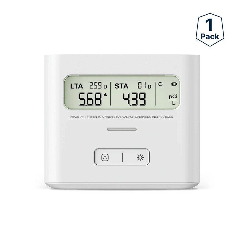 X-Sense XR0B-SR Radon Detector Alerts Temp Humidity 999Day Monitor