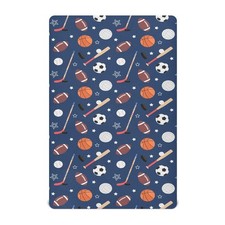 Crib Sheets for Boys Girl Team Sports Breathable Mini Crib Mattress Sheets Fi...