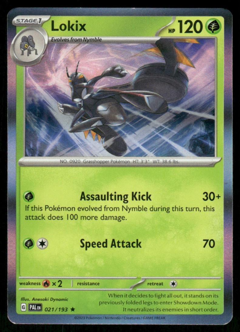 2023 Scarlet & Violet Series - Paldea Evolved Lokix Rare #21