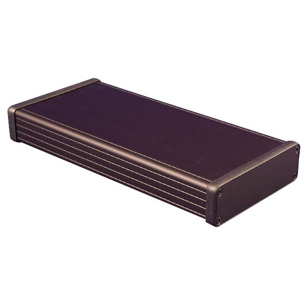 Hammond Extruded Aluminium Enclosure 223 x 103 x 30.5mm Black