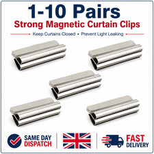 1-10 Pairs Strong Magnetic CurtainClips Prevent Light Leaking Keep CurtainClosed