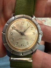 Vintage Rouan De Luxe Antimagnetic Manual Wind Watch 1950s Swiss Made