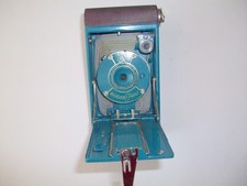 Vintage 1930s Kodak Petite Camera Original Bellows Blue  Case - Very Nice 