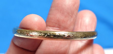 GOLD FILLED BANGLE BRACELET LIGHT DESIGN FOR CHILD VINTAGE 3.7 GRAMS