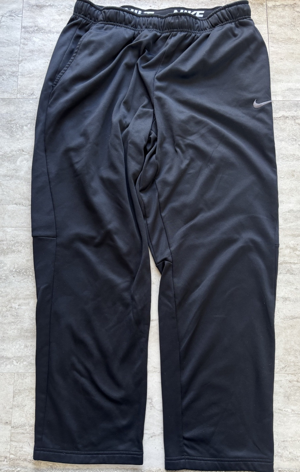 Nike Sweatpants Mens 2XL Black Dri-Fit Training Athletic Pants Gym Fit Workout-image