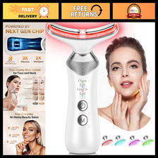 7-in-1 Face Neck Massager Tool, 4 Modes, Portable Beauty Device for Skin Care