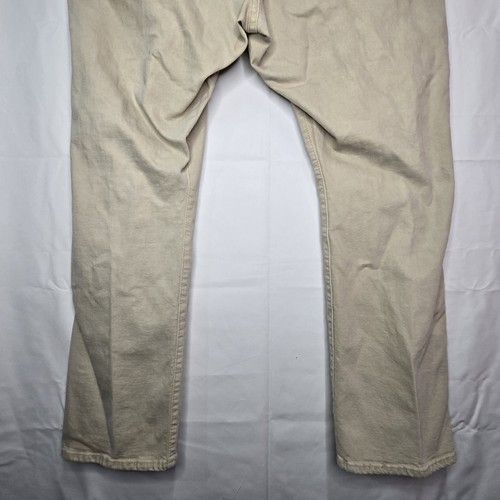 Authentische Latzhose Polo Ralph Lauren Khaki Jeans Herren 40x30 Strait Fit - Bild 6 von 11