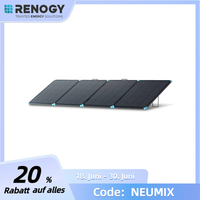 Renogy Light Suitcase 400W Solarpanel Solarmodul für RV Powerstation Solarsystem