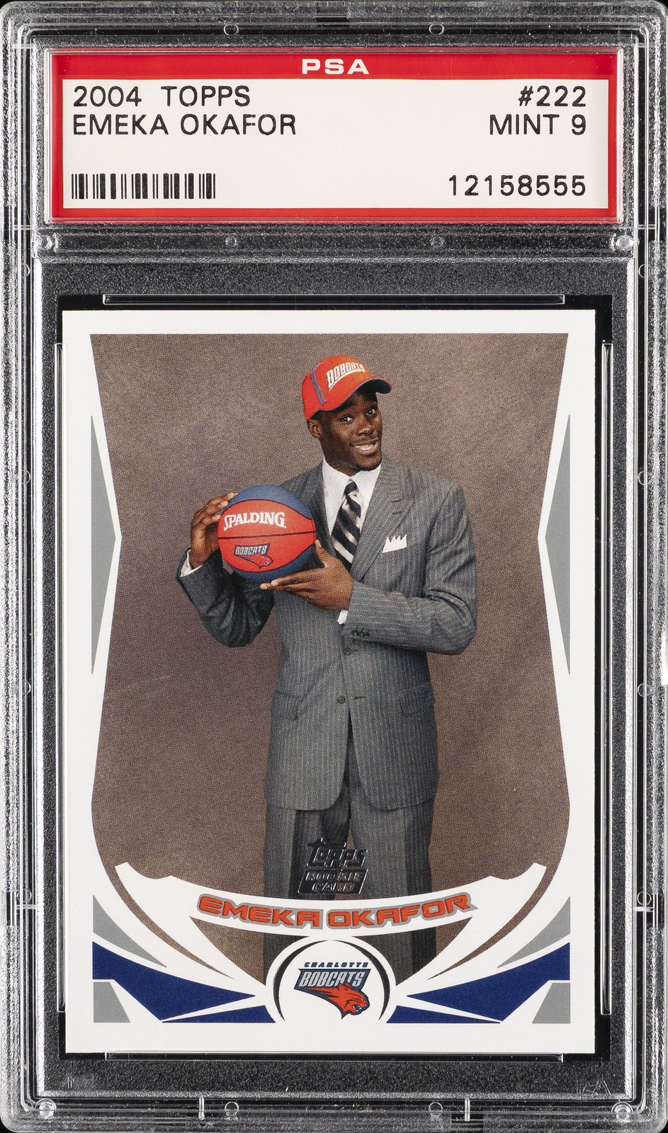 2004 TOPPS #222 EMEKA OKAFOR PSA 9