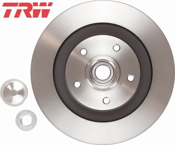 2X Bremsscheibe TRW DF6044BS 2 Bremsscheiben Hinterachse Hinten FüR Renault-image