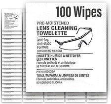 Lens Cleaning Towelettes  Pre-moistened  No Silicone  Defogging Cleaning