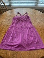 Duluth Trading Co. Alaskan Hardgear Pink Sport Swim Dress Bra Pockets Shorts 12