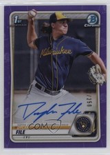 2020 Bowman Chrome Prospect Purple Refractor /250 Dylan File #CPA-DF Auto 1e8f