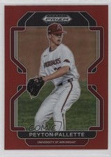2022 Panini Prizm Draft Picks Red Prizm Peyton Pallette #PDP62 0e4z
