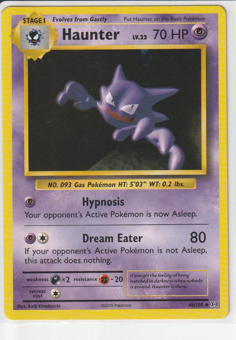 Haunter 48/108 Evolutions Pokemon Near Mint