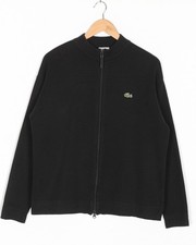 Pull pull noir col zippé LACOSTE SPORT homme taille 5 grand VR3696