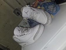 Jordan Air Jordan 3 Men s Mid Top Leather Lace-Up Colorblock White Gray