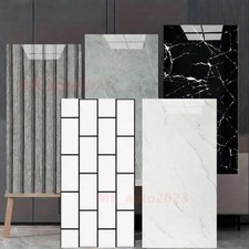 60X Thick PVC Marble Tiles Wall Sticker Self Adhesive Stick On Kitchen Bathroom