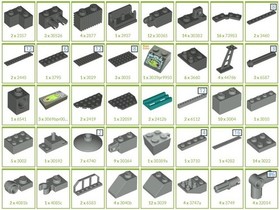 Lego 7316 Life on Mars: Excavation Searcher - No box or manual