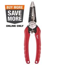 7.75 In. Combination Electricians 6-In-1 Wire Stripper/Cutter Pliers