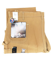 Vintage Carhartt B01 BRN Double Knee Pants Made In USA Deadstock NWT 46x32 Union