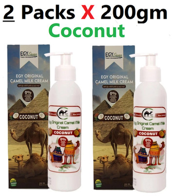 Egy Original Kamelmilchcreme 100 % natürlich mit Kokosnuss (2 Packungen X 200 g)