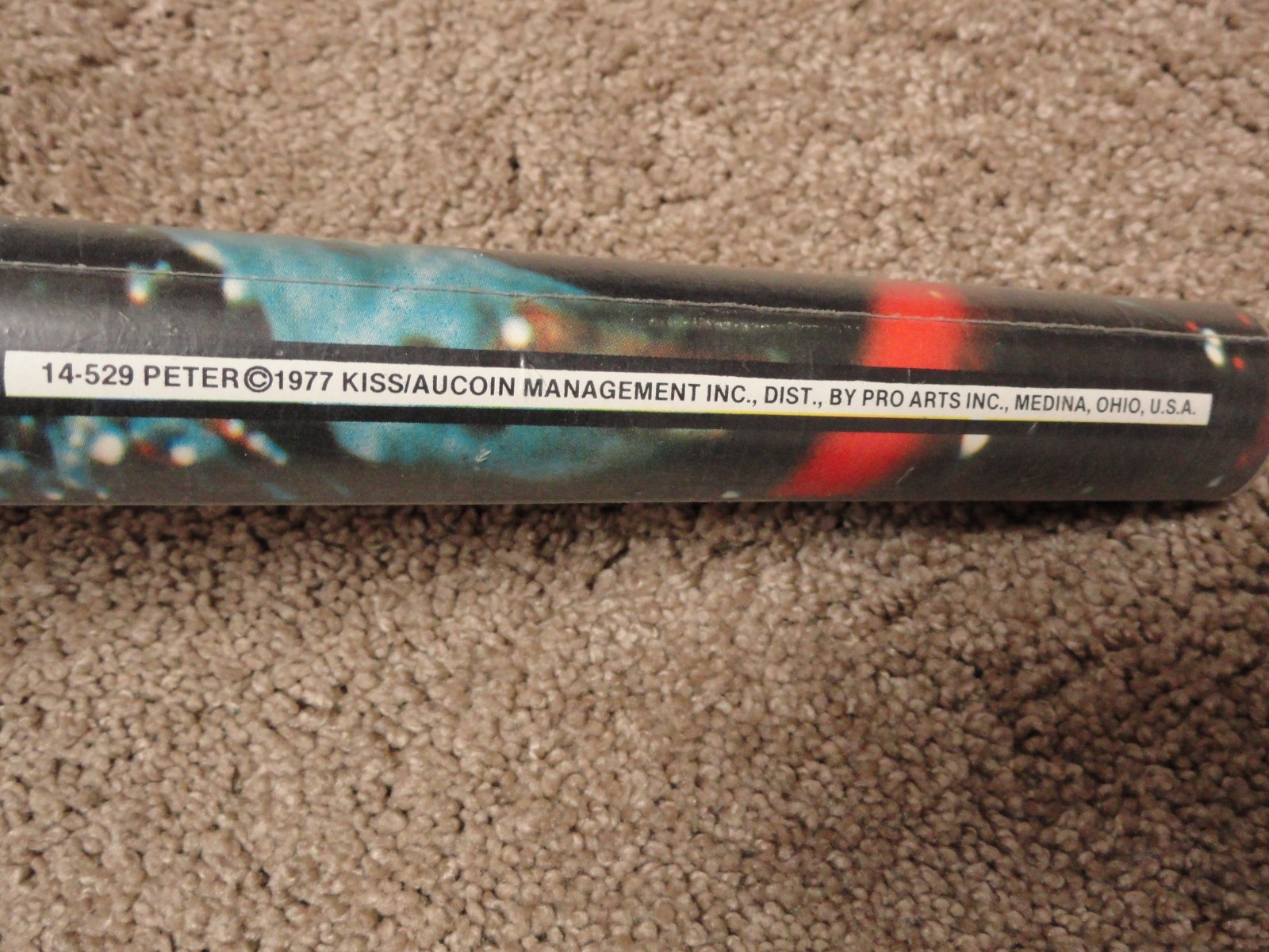 KISS Peter Criss Original 1977 Aucoin Motorcycle Poster Mint in packaging