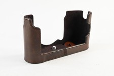 Genuine Leica Q-P Protector Leather Half Case Dark Brown  G702