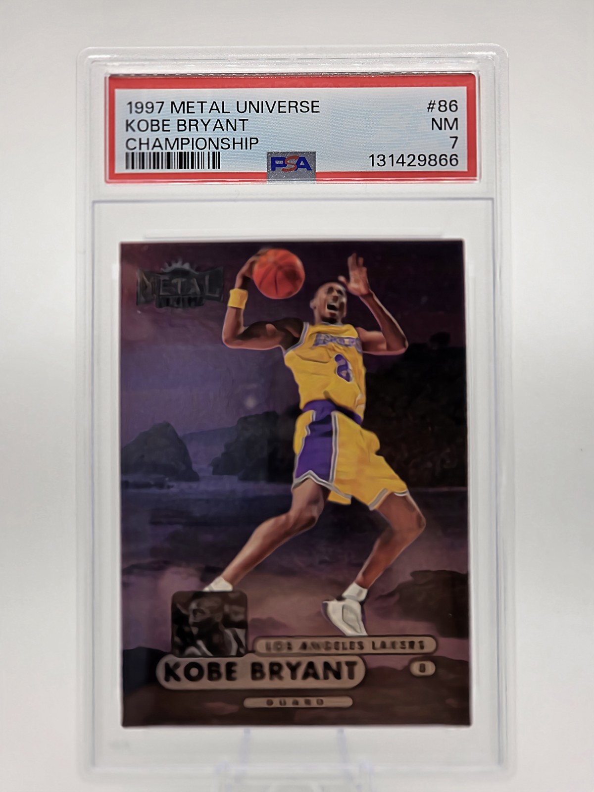 1997-98 SkyBox Metal Universe Championship #86 Kobe Bryant PSA 7 Lakers Base