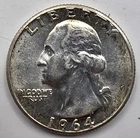 *SILVER* 1964  Washington Quarter -《Great Way To Buy Silver!!》