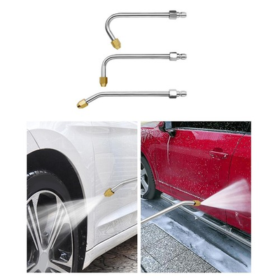 #ad 3Pcs Pressure Washer Extension Wand 90° 25° Curved Rod Extension Pole 360° $21.65