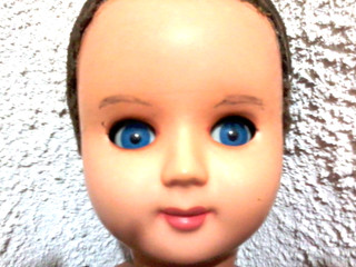 Jolie grande poupée ancienne yeux riboulants et tous ses cils