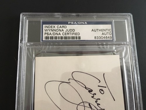 Wynonna Judd signed Karte PSA zertifiziert Autogramm The Judds - Bild 2 von 4