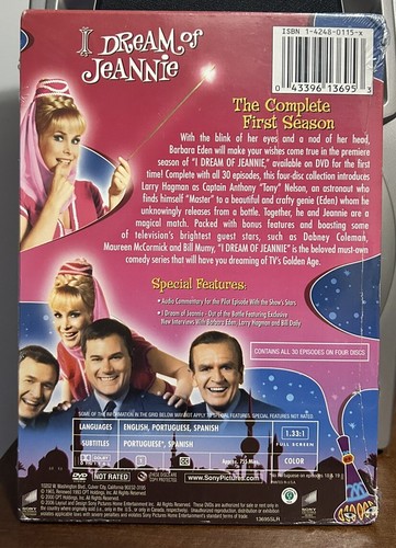 I Dream of Jeannie Complete First Season (DVD 2006, 4-Discs, 30 Episodes) New - Picture 2 of 2