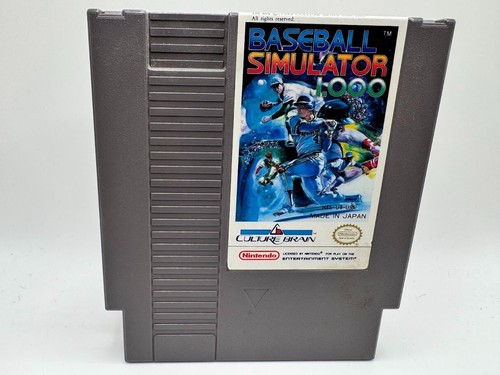 Baseball Simulator 1000 Nintendo NES Authentic Cartridge Only Tested Working - Picture 1 of 3