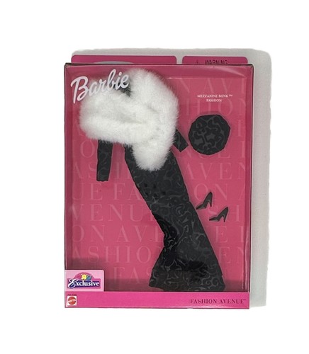 Barbie TRU Exclusive Coat Collection Mezzanine Mink Black Velvet Faux Fur Trim - Picture 2 of 4