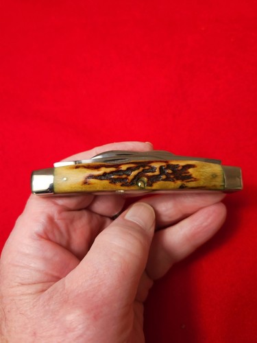Case XX 5488 Large 4Blade Congress knife Genuine stag Handles USA 65-69 Preowned - Picture 8 of 12